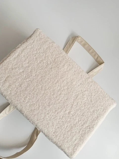 Petite + Co - Nappy Caddy Organiser Teddy - Bone Handles