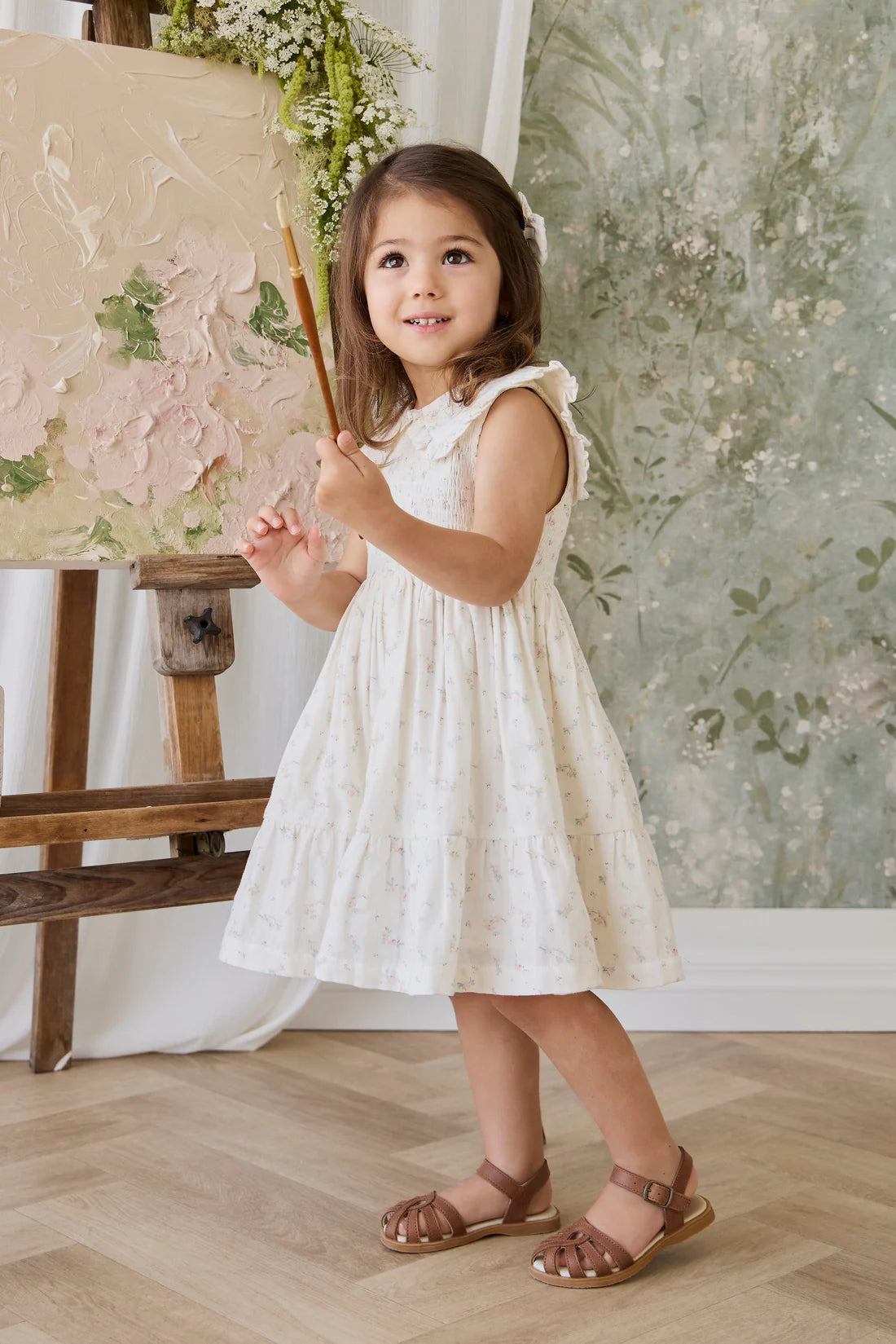 Jamie Kay - Cotton Muslin Christabel Dress - Solange Snow