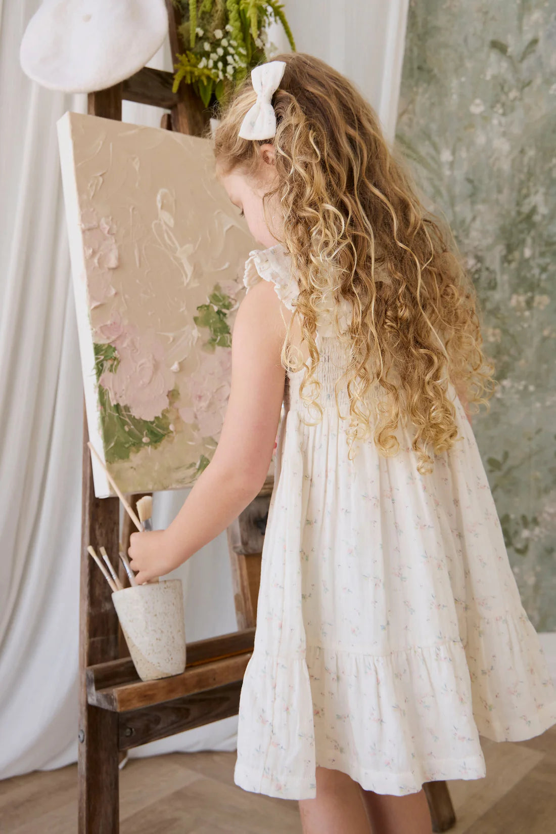 Jamie Kay - Cotton Muslin Christabel Dress - Solange Snow