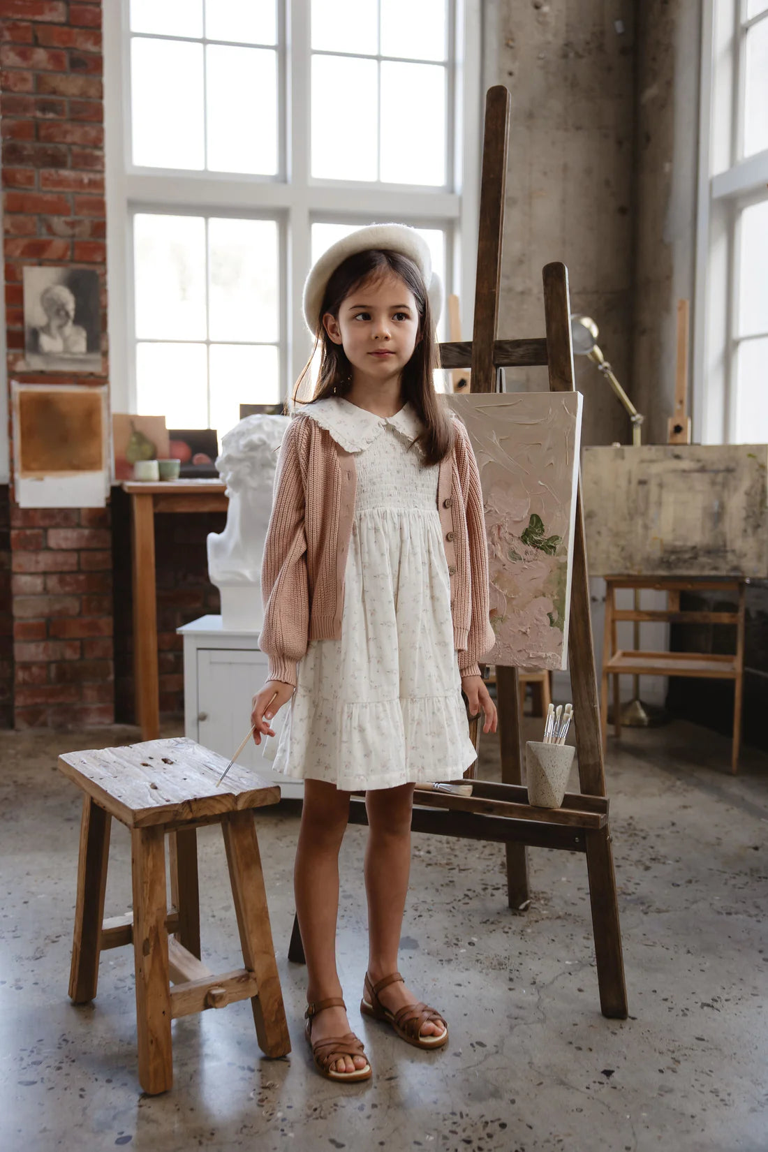 Jamie Kay - Cotton Muslin Christabel Dress - Solange Snow