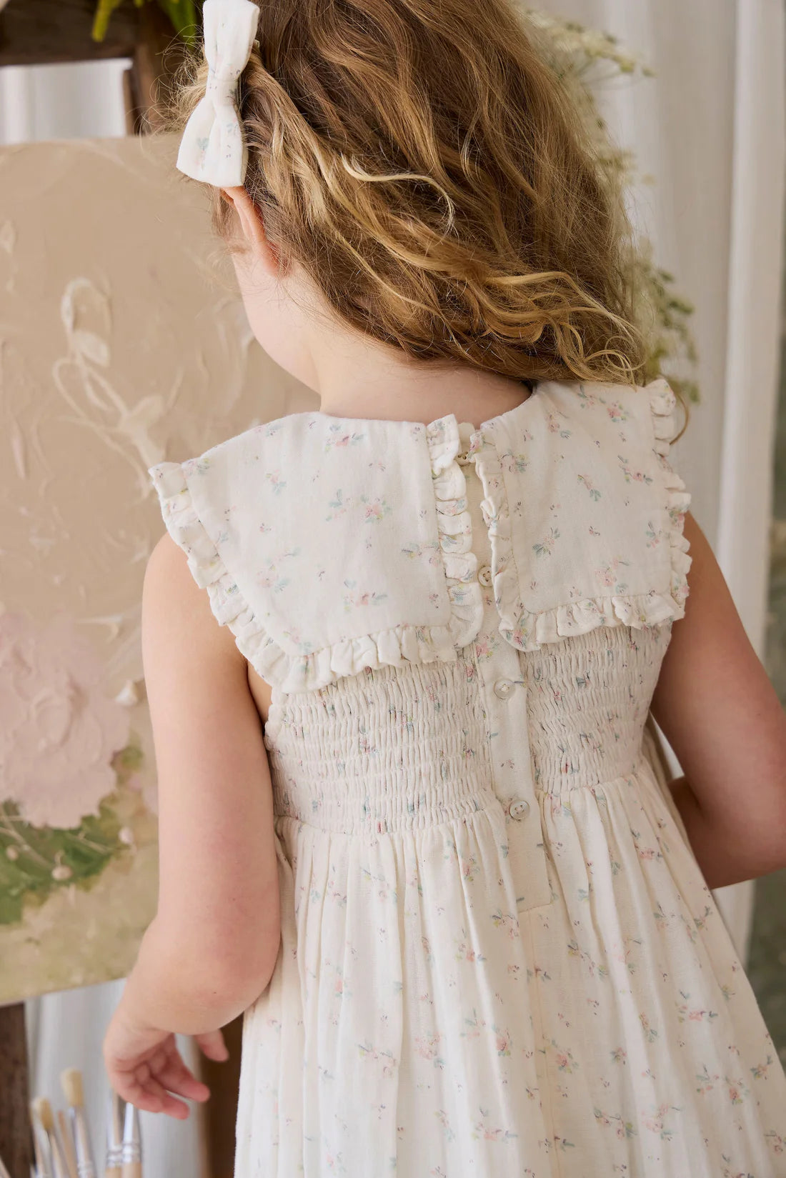 Jamie Kay - Cotton Muslin Christabel Dress - Solange Snow