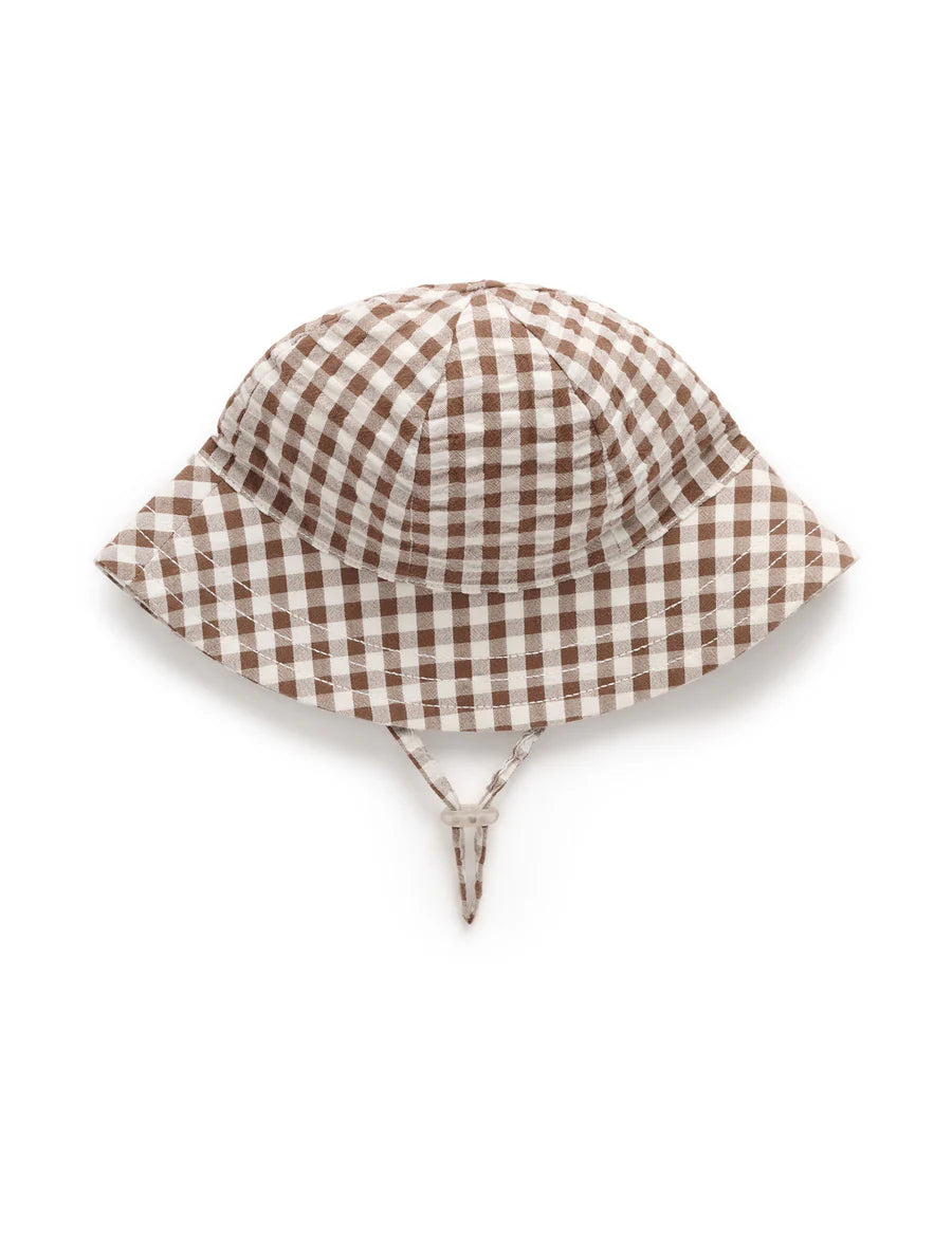 Purebaby - Gingham Hat