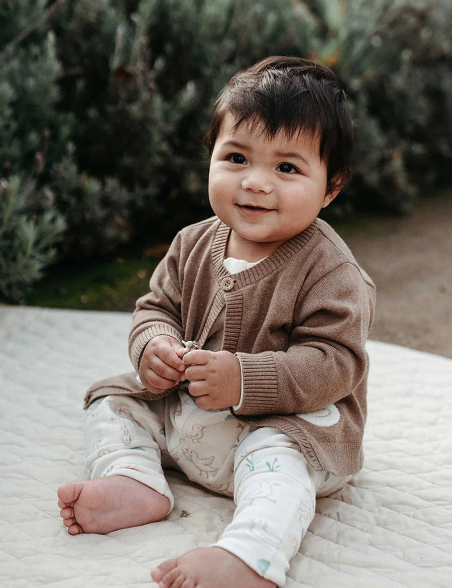 Purebaby - Zip Growsuit - Garden Goose