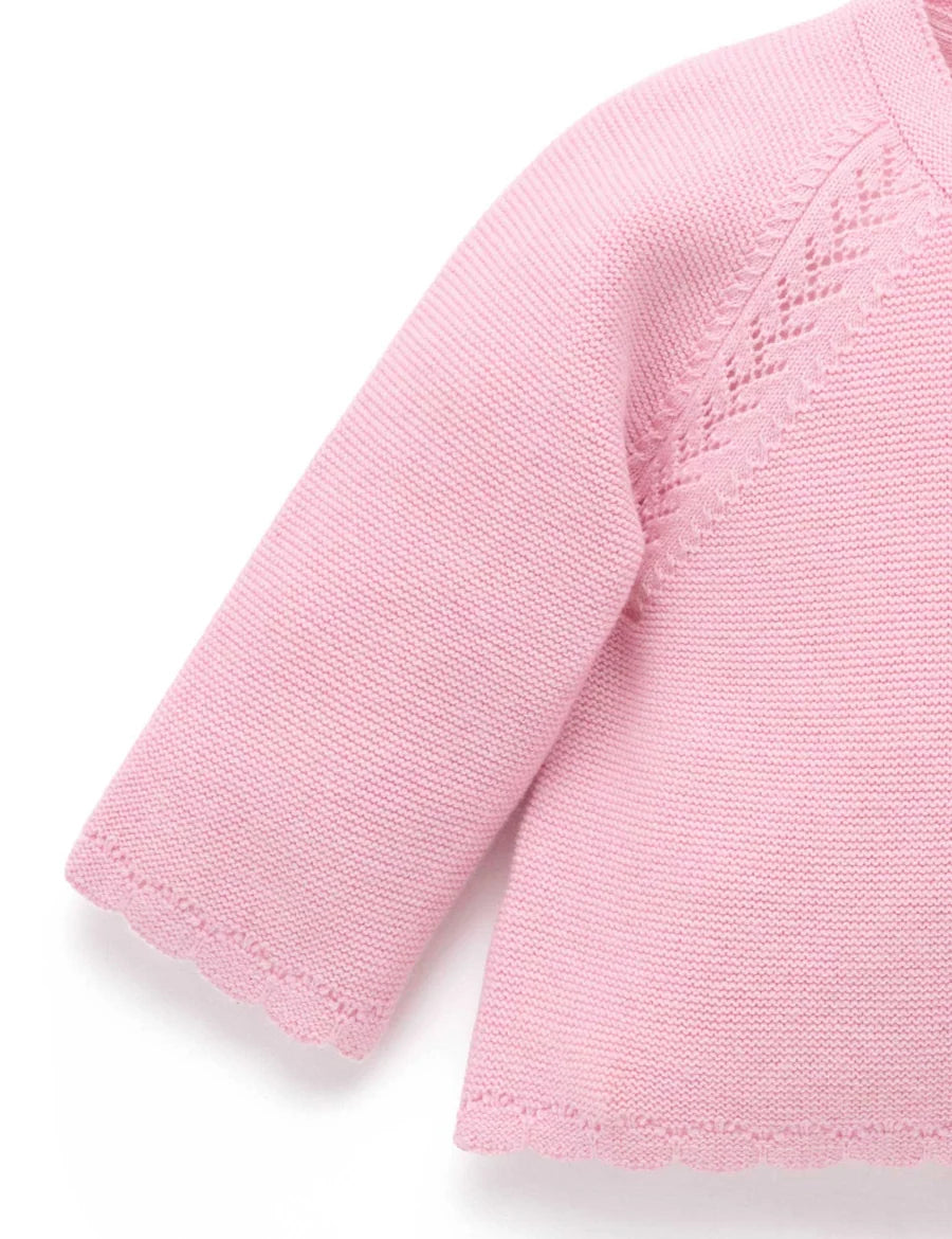 Purebaby - Scalloped Cardigan