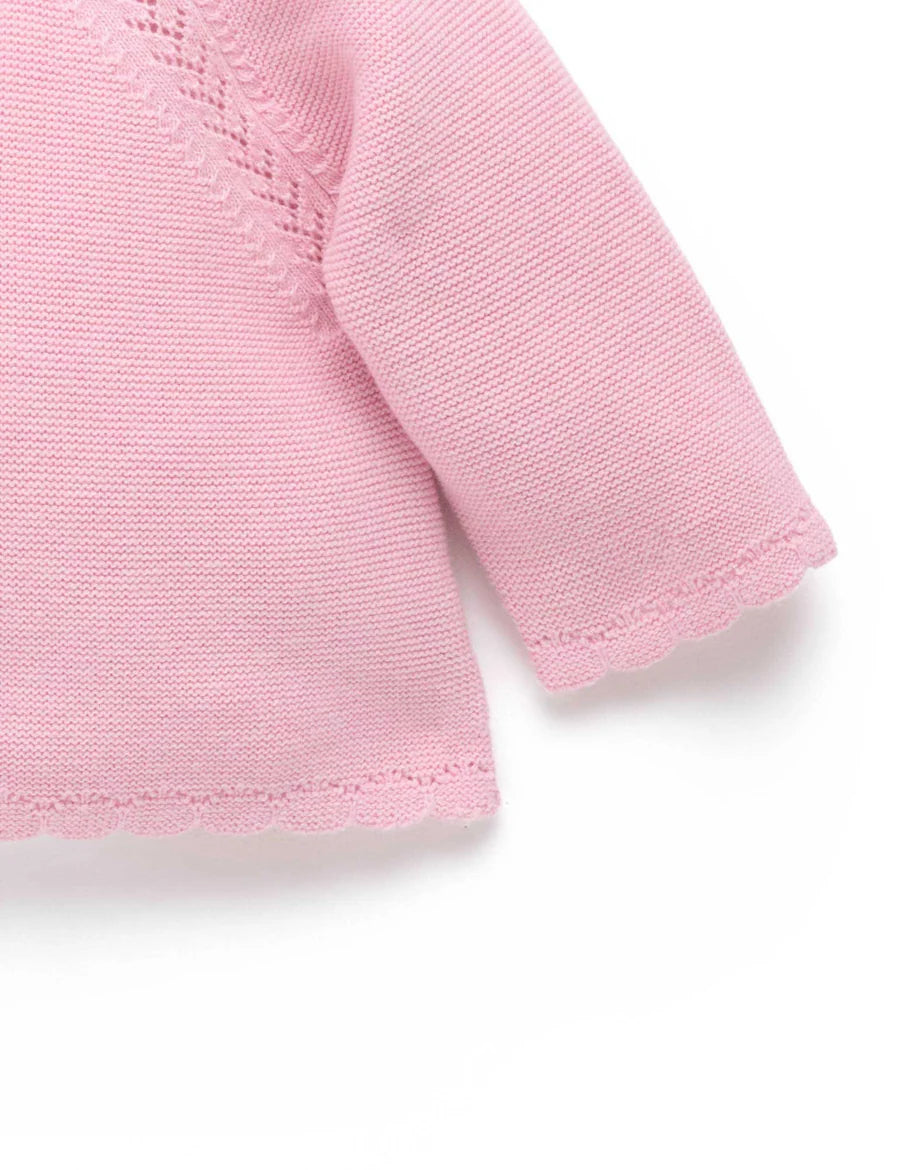 Purebaby - Scalloped Cardigan
