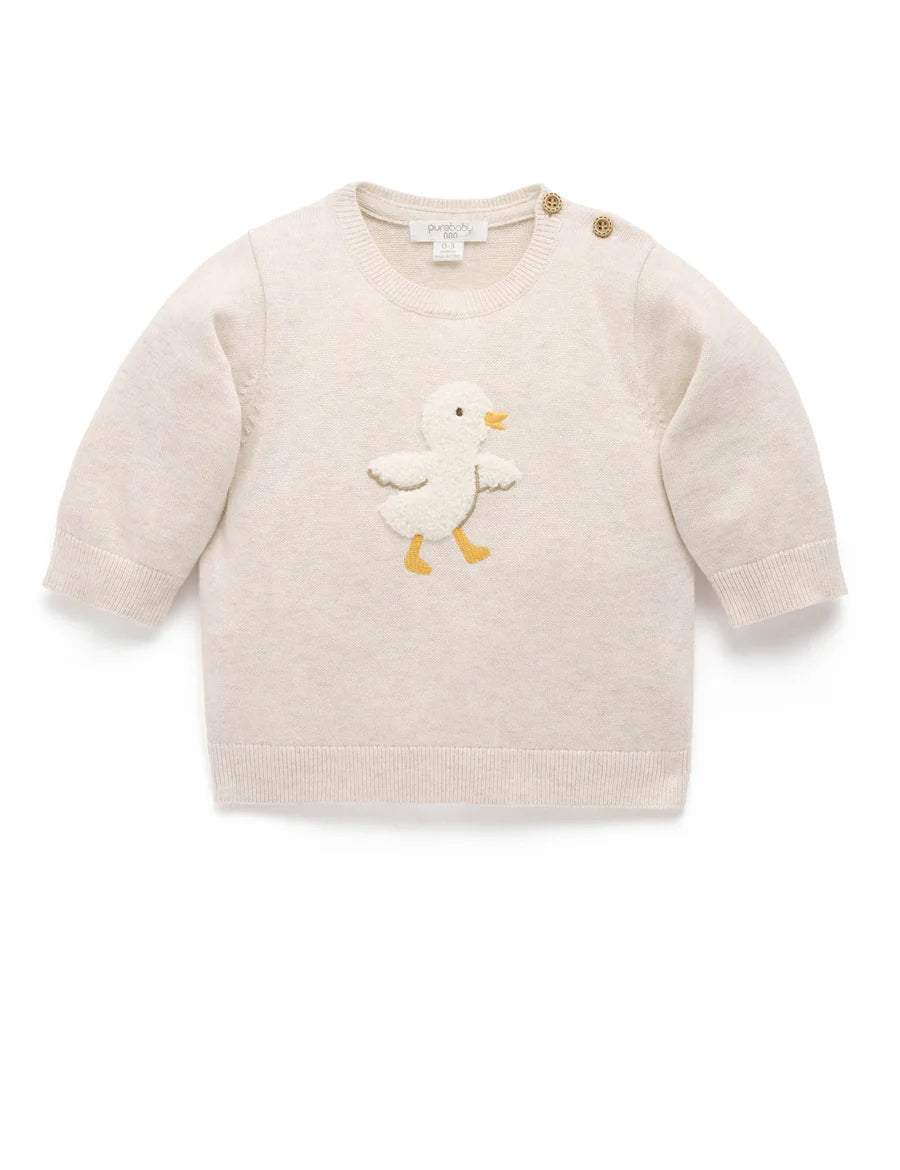 Purebaby - Chenille Embroidered Jumper