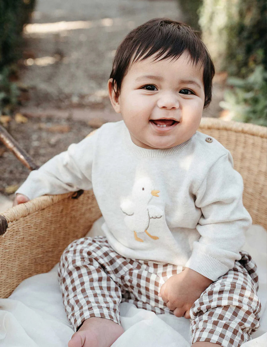 Purebaby - Chenille Embroidered Jumper