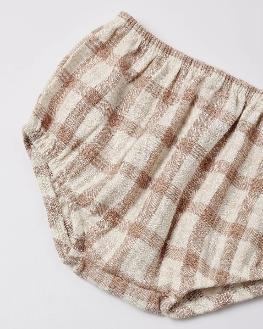 Quincy Mae - V Smocked Dress - Rustic Plaid