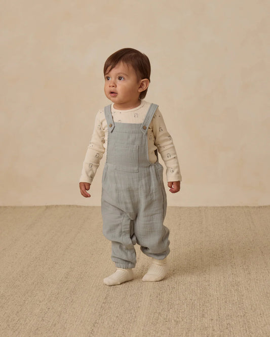 Quincy Mae - Baby Overall - Steel Blue