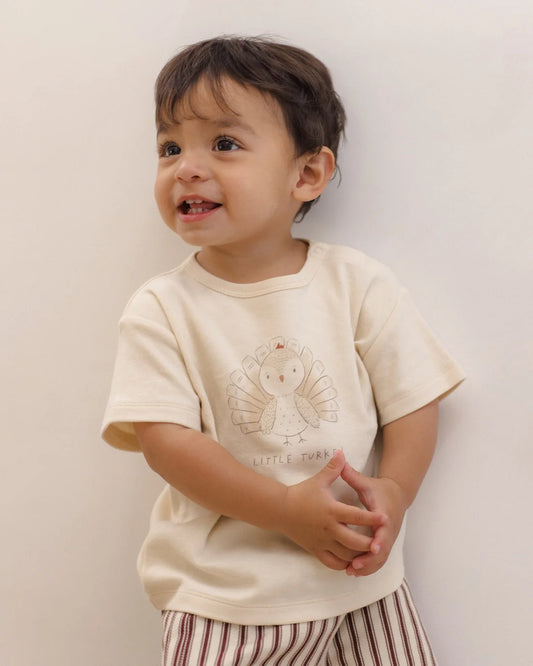 Quincy Mae - Boxy Tee - Little Turkey