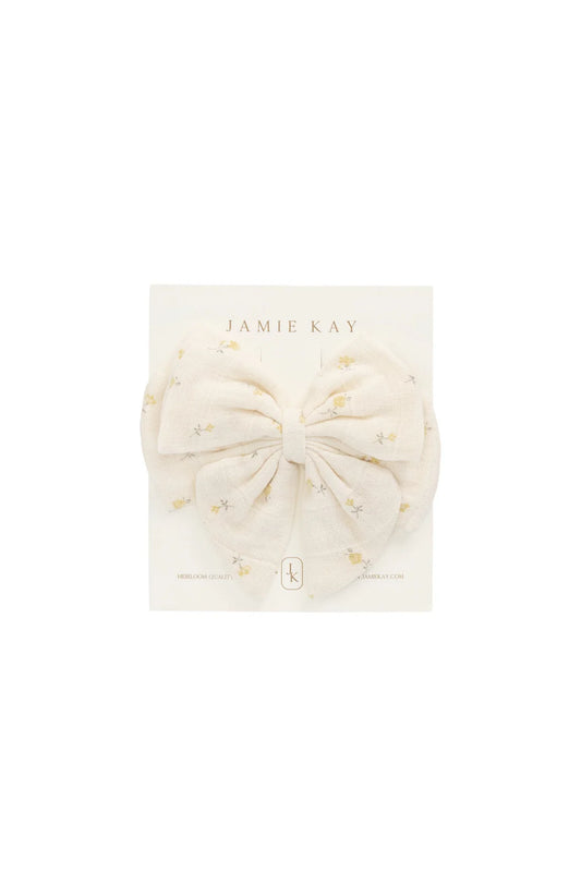 Jamie Kay - Organic Cotton Muslin Annalise Bow - Vintage Ditsy