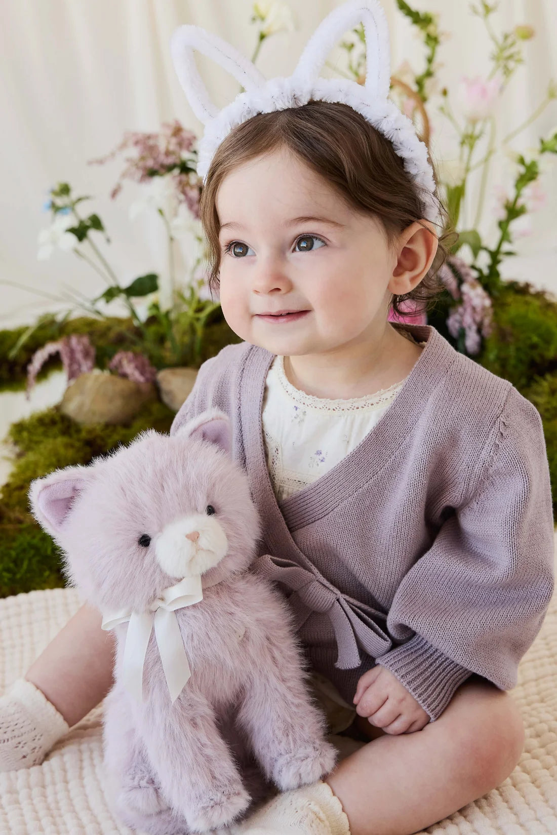 Jamie Kay Snuggle Bunnies - Moon the Kitty - Violet