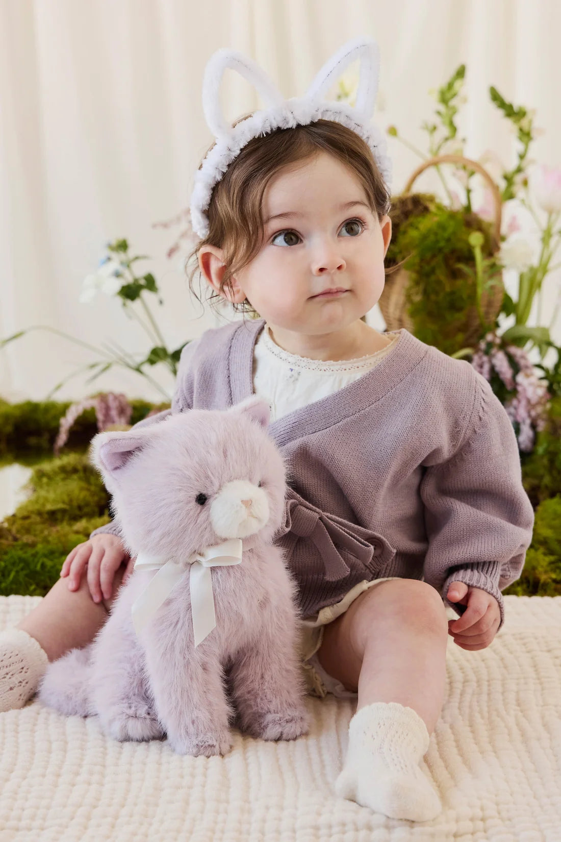 Jamie Kay Snuggle Bunnies - Moon the Kitty - Violet