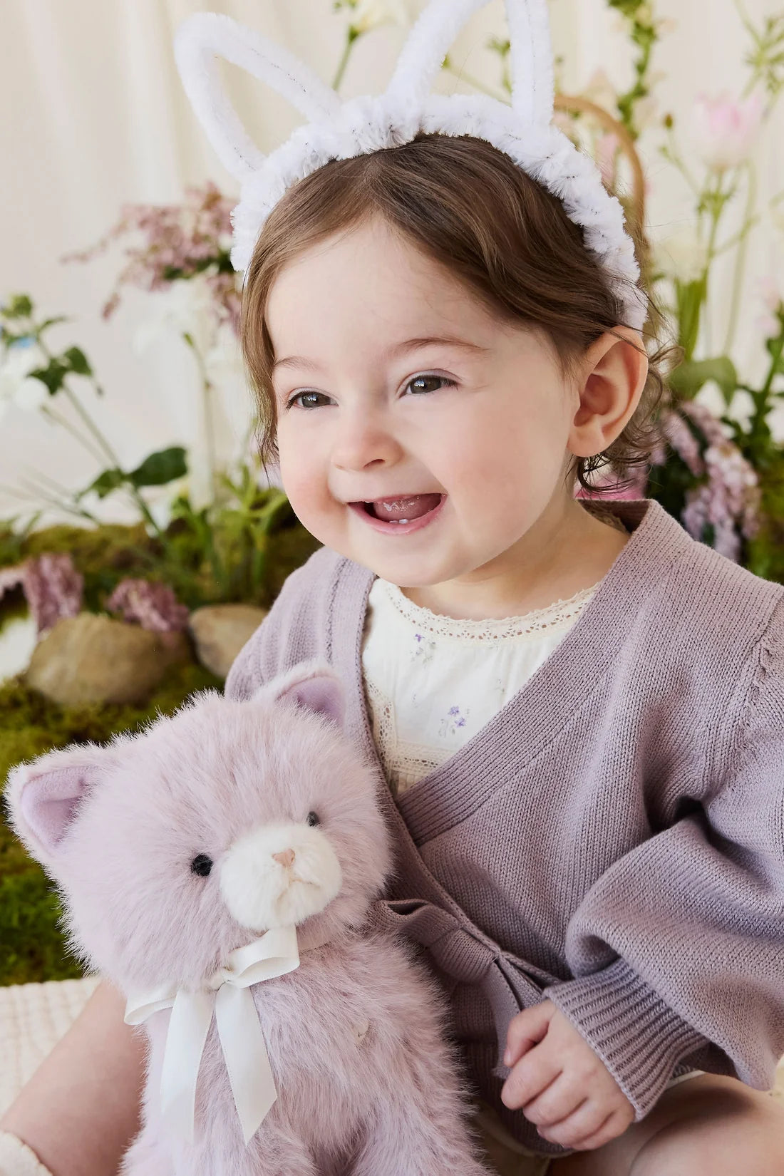 Jamie Kay Snuggle Bunnies - Moon the Kitty - Violet