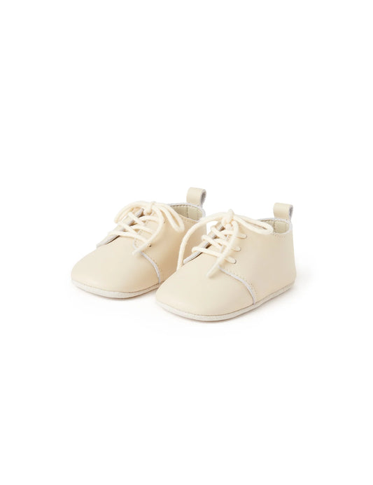 Purebaby - Leather Lace up - Taupe