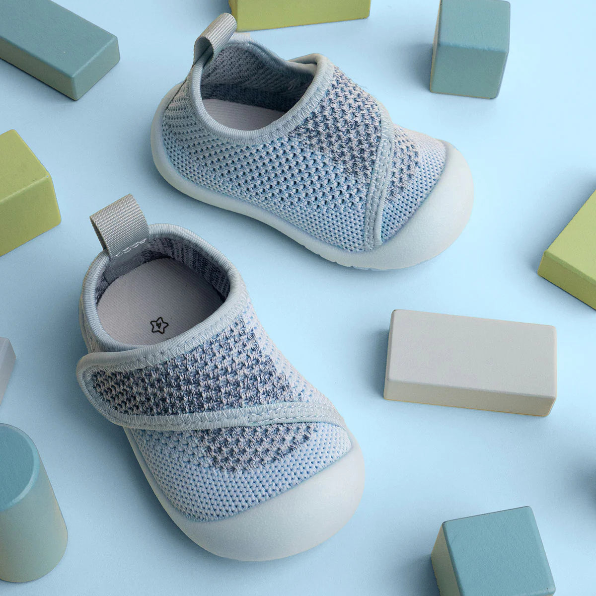 Duckies - Velcro - Sky Blue