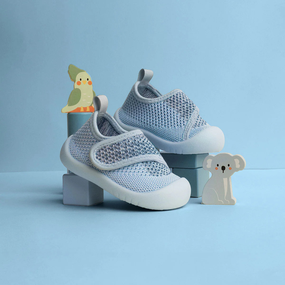 Duckies - Velcro - Sky Blue