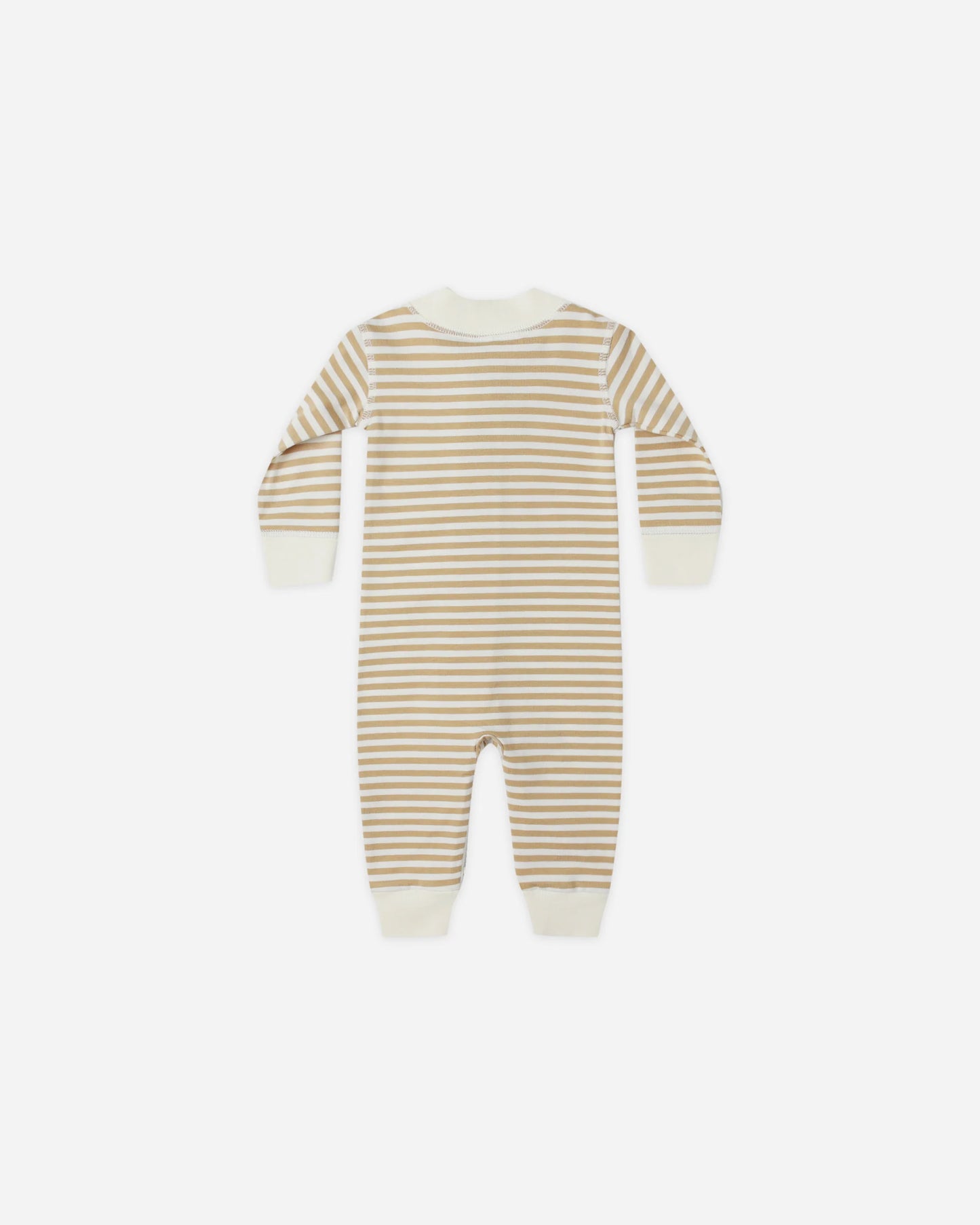 Quincy Mae - Zip Long Sleeve Sleeper - Gold Stripe