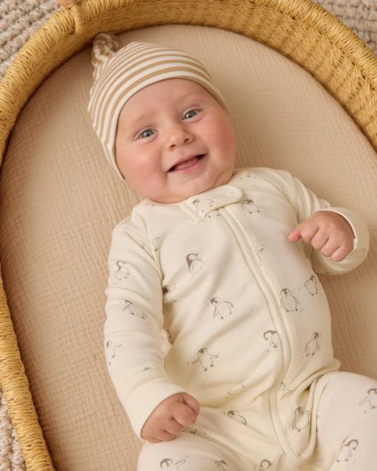 Quincy Mae - Zip Long Sleeve Sleeper - Penguins