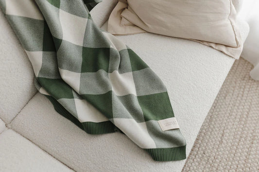 The Rest - Organic Cotton Knit Blanket - Clover Picnic