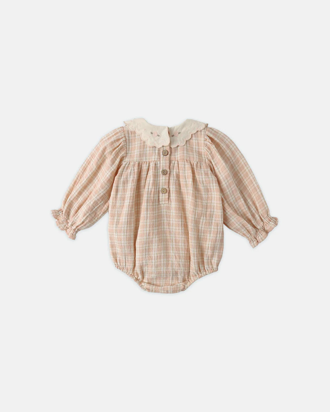 Quincy Mae - Callie Romper - Pink Plaid