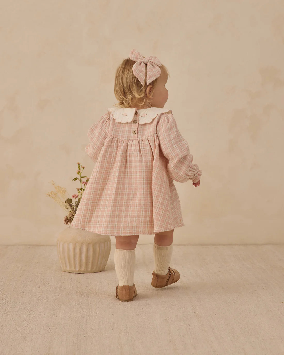 Quincy Mae - Callie Dress - Pink Plaid
