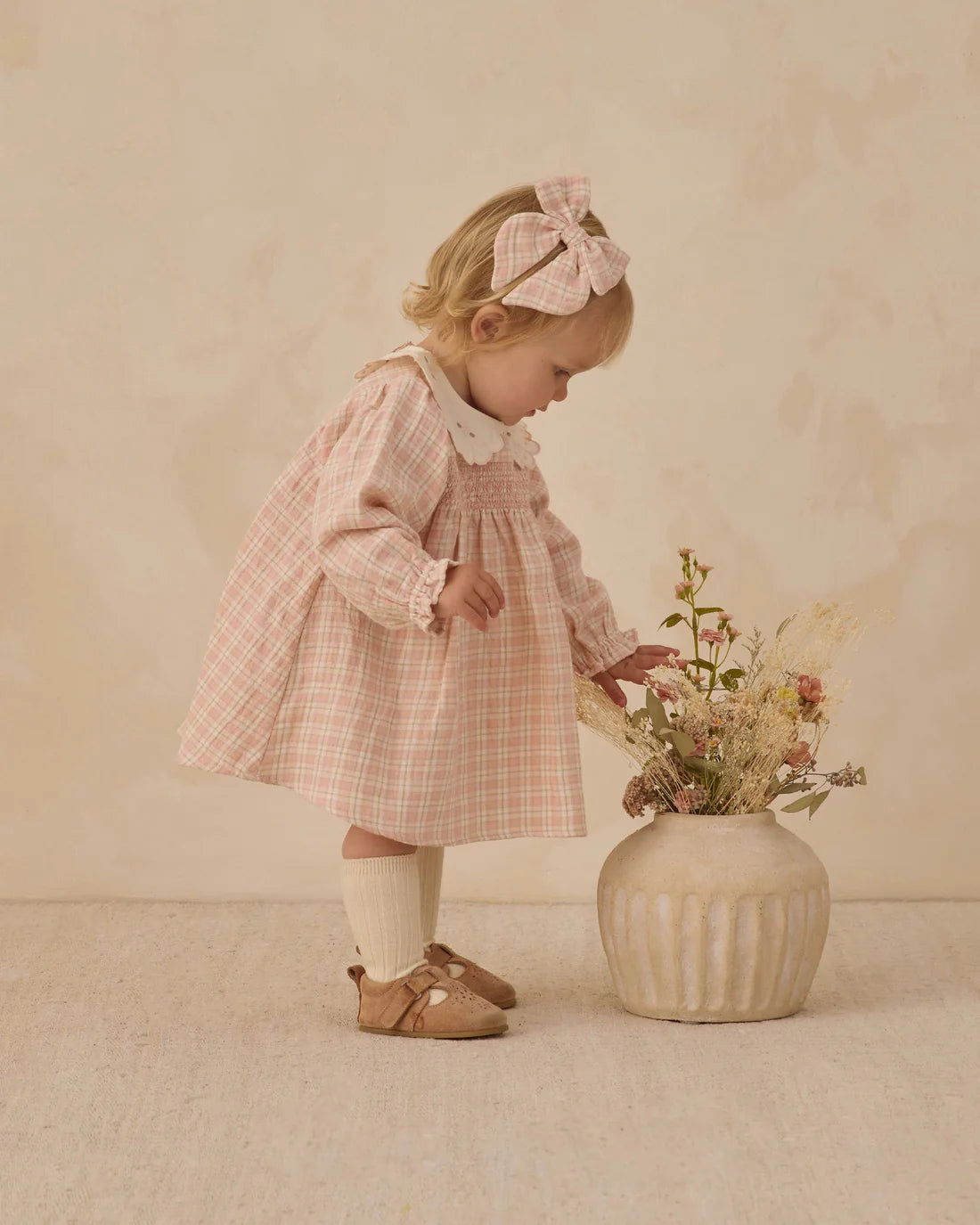 Quincy Mae - Callie Dress - Pink Plaid