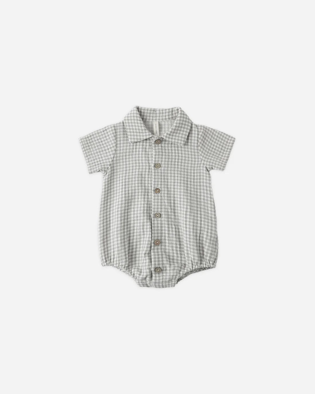 Quincy Mae - Matteo Romper - Sage Gingham