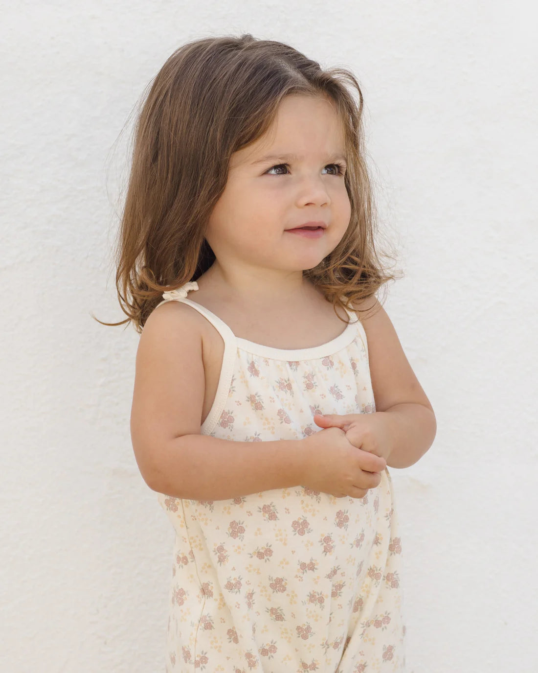 Quincy Mae - Smocked Jumpsuit - Flower Field