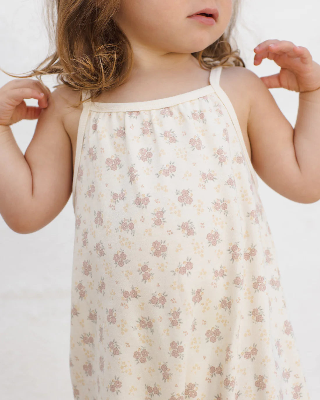 Quincy Mae - Smocked Jumpsuit - Flower Field