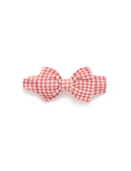 Purebaby - Bow Headband - Lilly Pilly Gingham