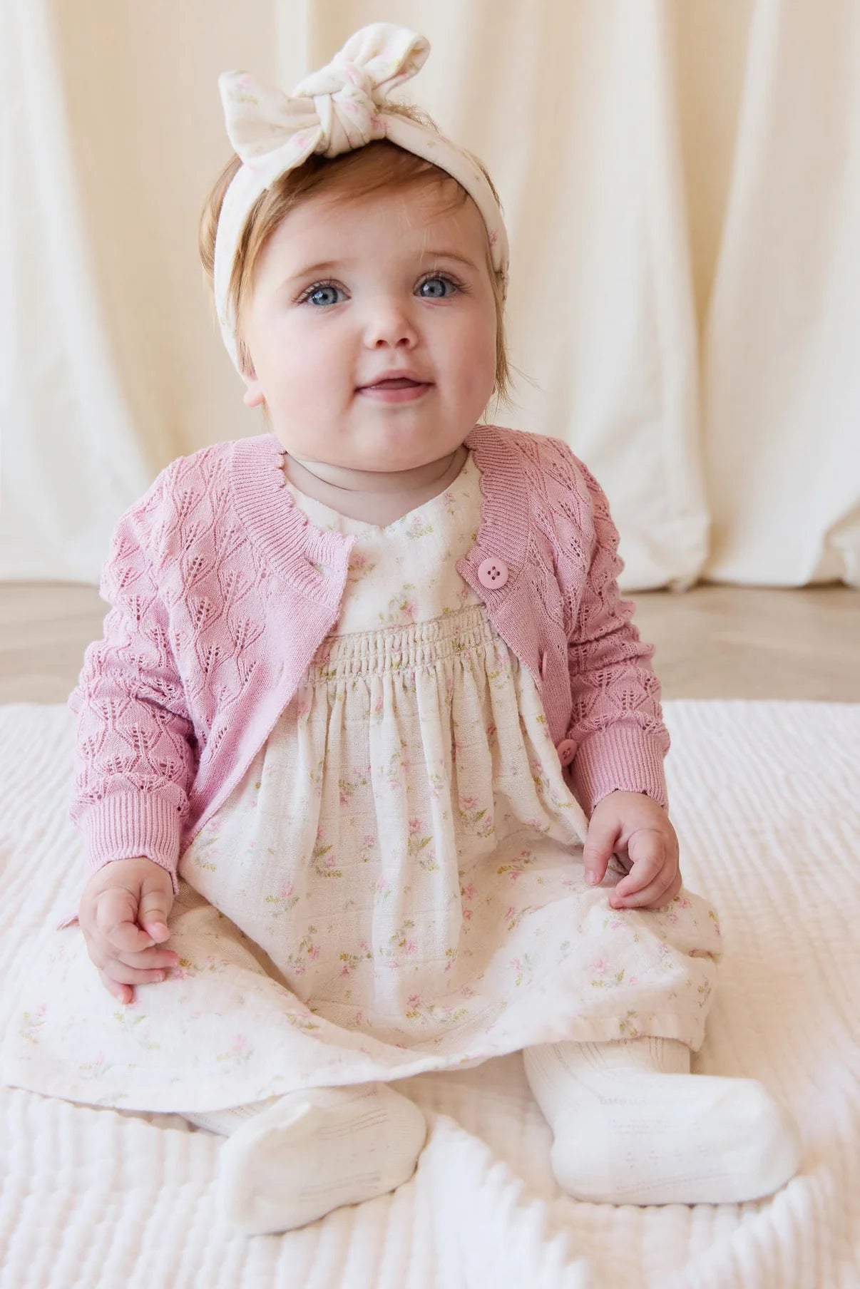 Jamie Kay - Organic Cotton Muslin Tiana Dress - Emelia Pink