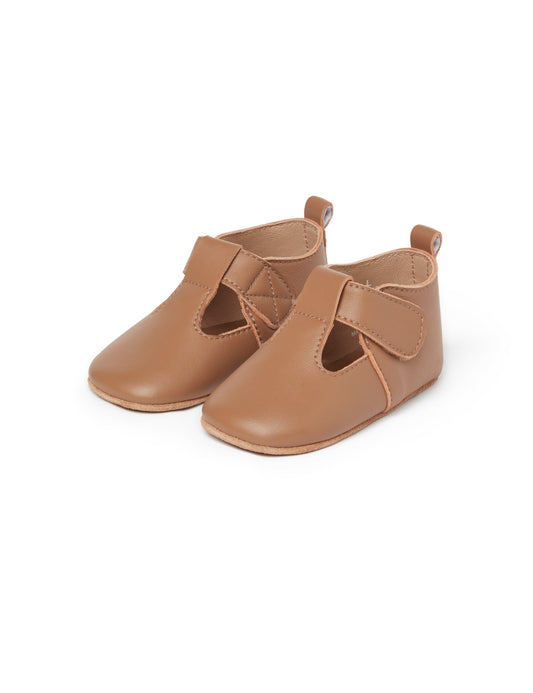 Purebaby - Leather T-Bar - Tan