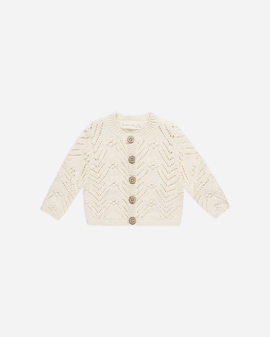 Quincy Mae - Knit Cardigan - Natural