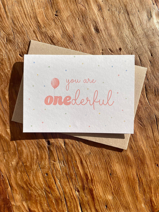To & From Cards - ONEderful - Peach