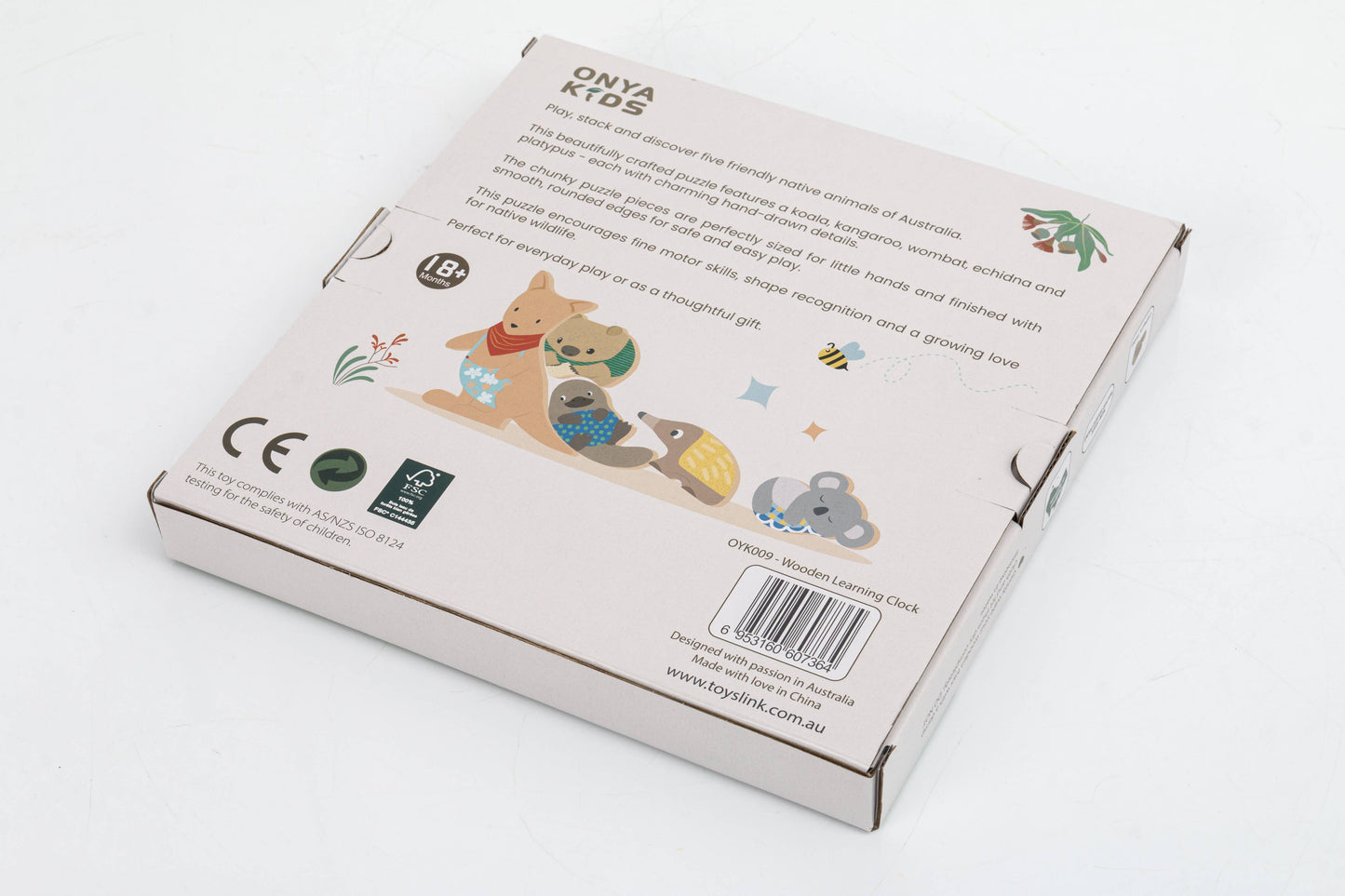 Wooden Aussie Animal Puzzle (Stacking Toy)