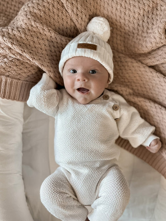 Little B's Nursery - Ribbed Beanie - Milk