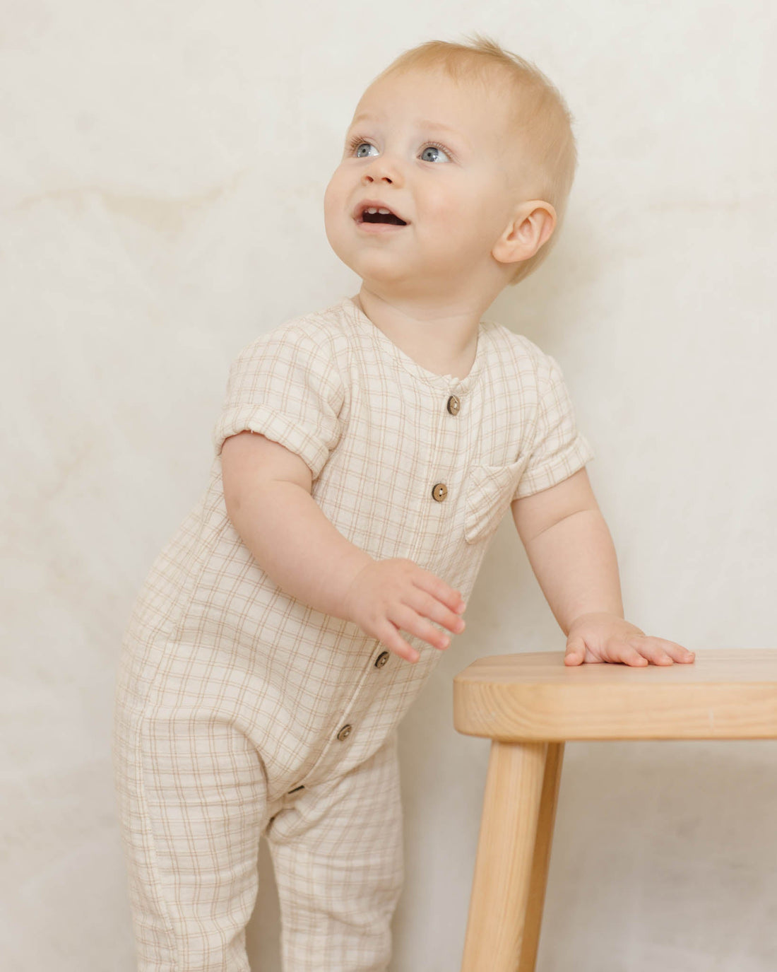 Quincy Mae - Charlie Jumpsuit - Oat Check