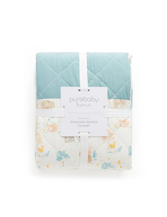 Purebaby - Reversable Quilted Coverlet - Little Nap