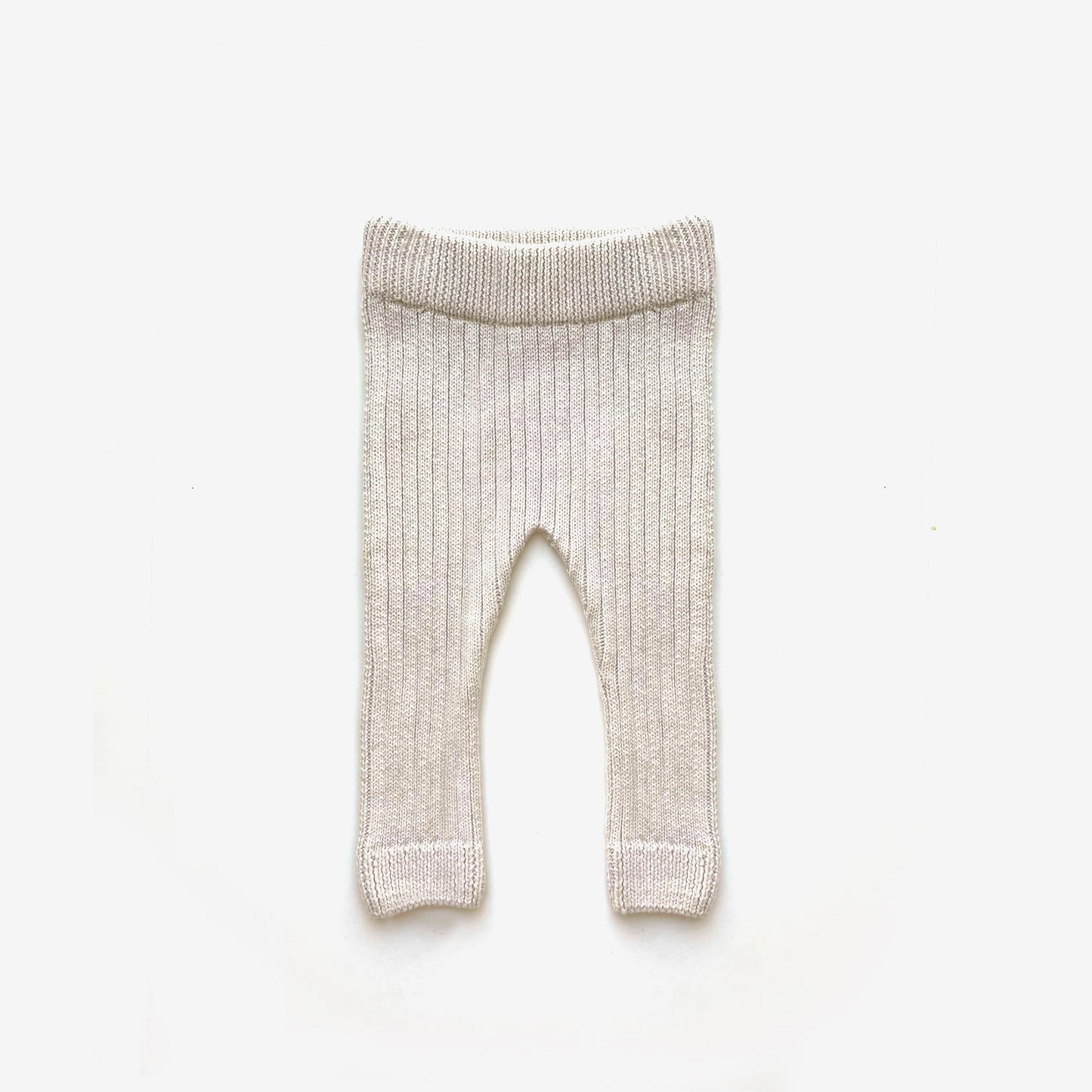 The Rest -  Organic Cotton Thick Knit Leggings - Oat Marle