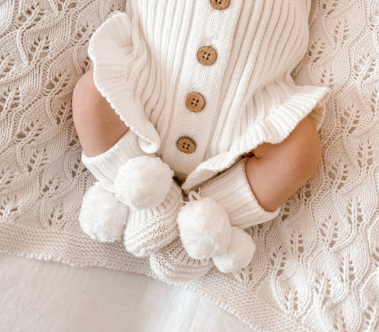 Little B's Nursery - Booties - Milk