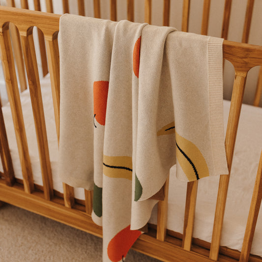 The Rest - Organic Cotton Knit Blanket - Fruit