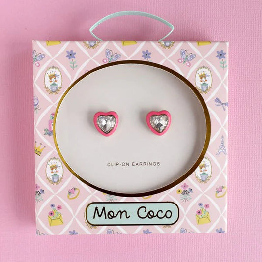 Lauren Hinkley - Bling Heart Clip-On Earrings