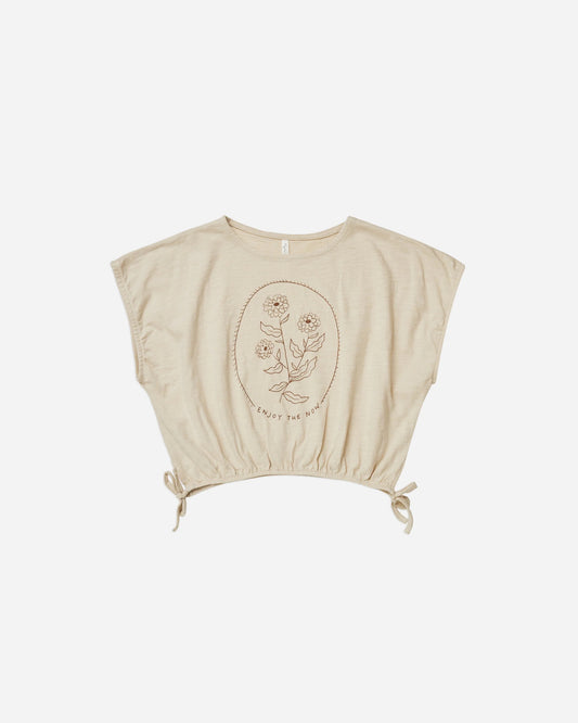 Rylee + Cru - Cropped Cinch Tee || Enjoy the Now
