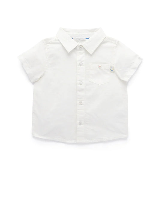 PureBaby - Linen Blend Shirts - Vintage Vanilla
